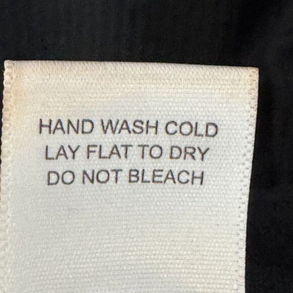 LNA Dress Small Black Double Layer Ribbed Tank Keyhole Midi Stretch Made USA - Picture 11 of 11